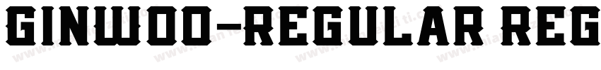 GinW00-Regular Regul字体转换